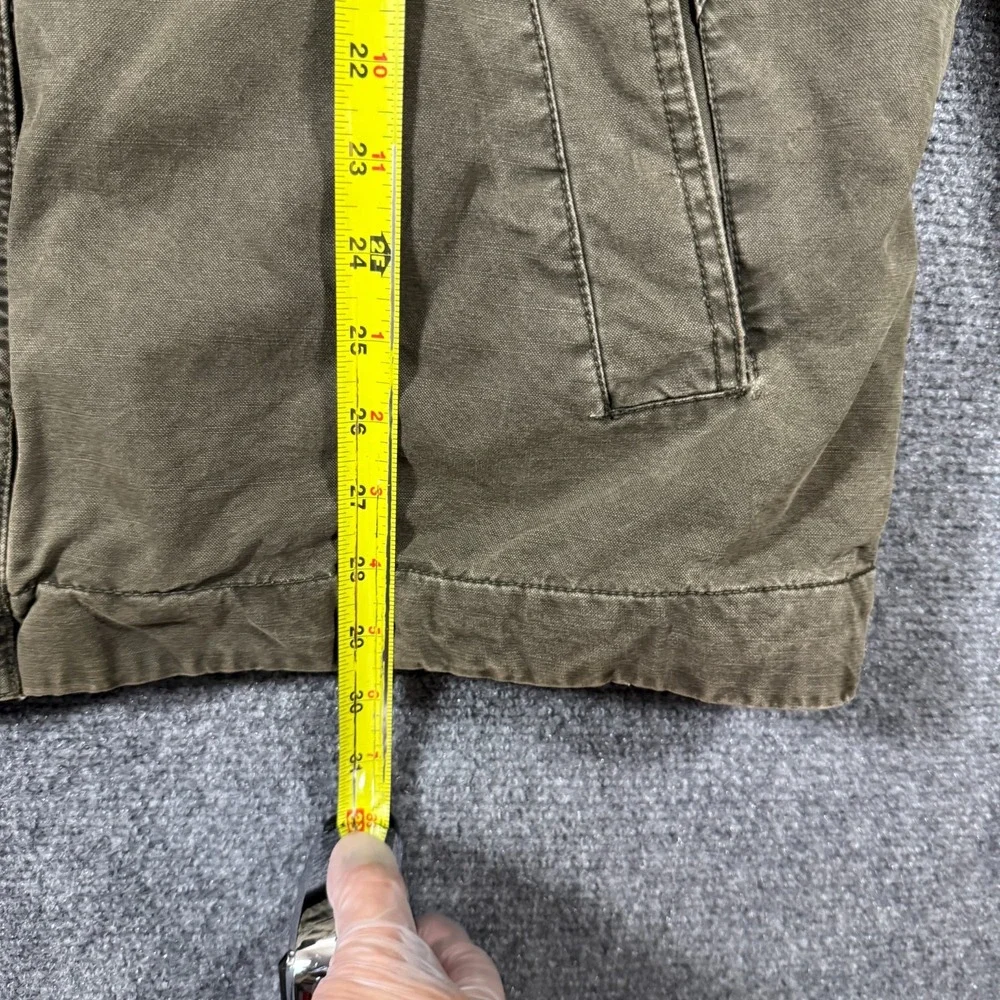 Levis Washed Sherpa Lined Olive Green Military Utility Jacket Mens 2XL